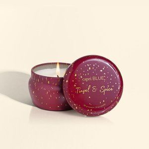 Capri Blue Tinsel & Spice Glimmer Mini Tin, 3 oz